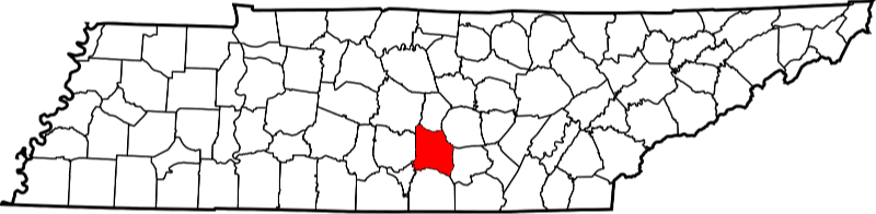 An image showing Coffee County in Tennessee