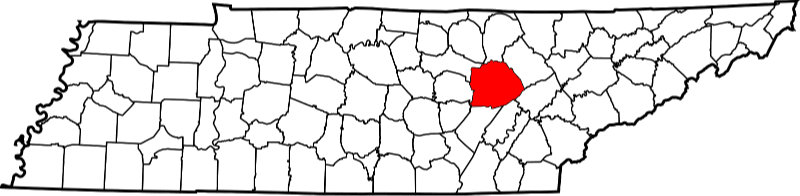 An image showing Cumberland County in Tennessee
