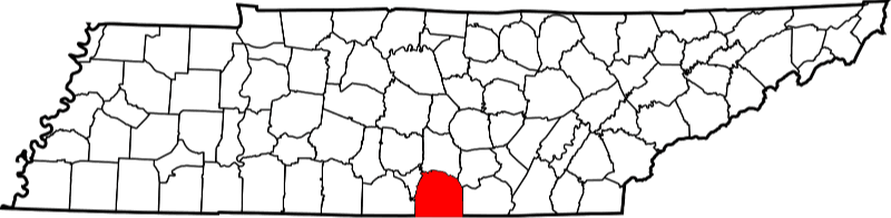 An illustration of Franklin County in Tennessee