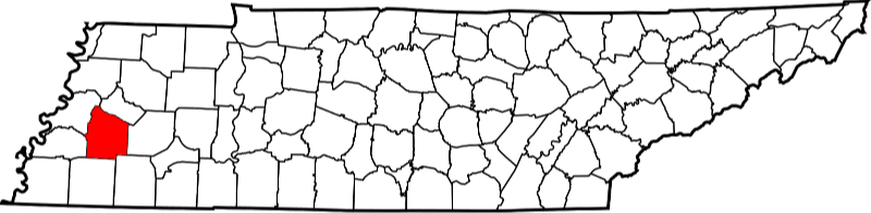 An illustration of Haywood County in Tennessee