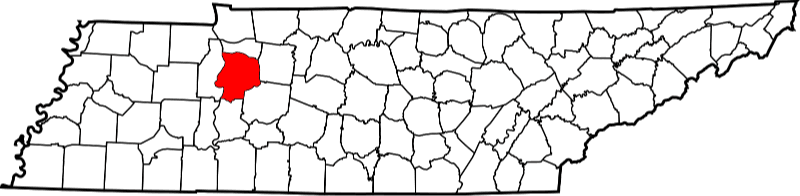 An illustration of Humphreys County in Tennessee