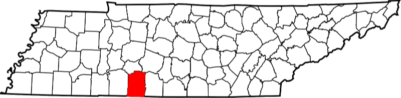 An image showing Lawrence County in Tennessee