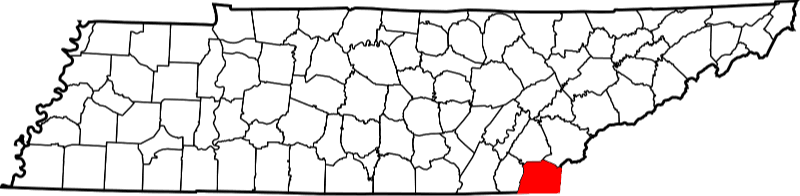 A picture displaying Polk County in Tennessee