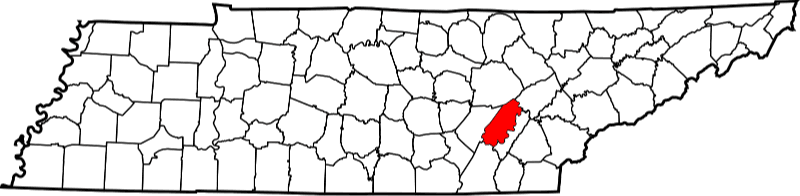 A picture displaying Rhea County in Tennessee