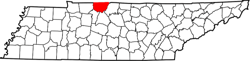 An illustration of Robertson County in Tennessee