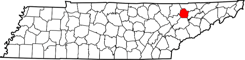 A picture displaying Union County in Tennessee