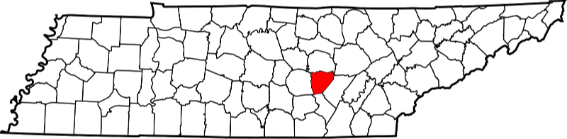 A picture displaying Van Buren County in Tennessee