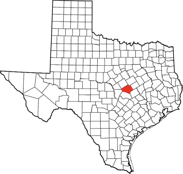 A picture displaying Bell County in Texas