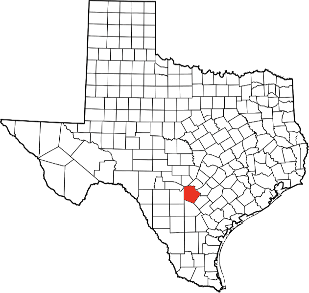A picture displaying Bexar County in Texas