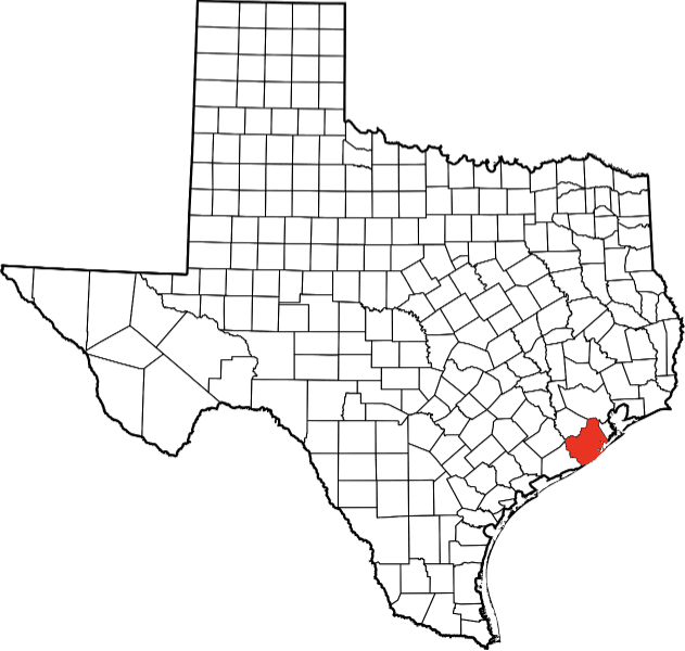 An illustration of Brazoria County in Texas