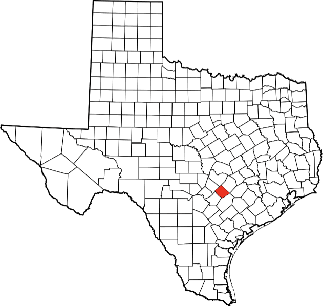 An illustration of Caldwell County in Texas