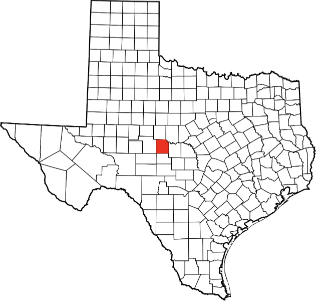 An illustration of Concho County in Texas
