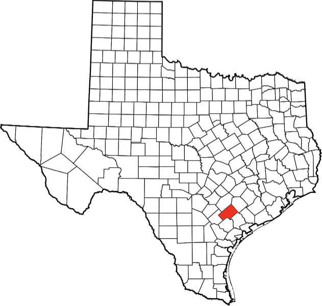 An illustration of De Witt County in Texas