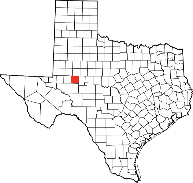 An illustration of Glasscock County in Texas