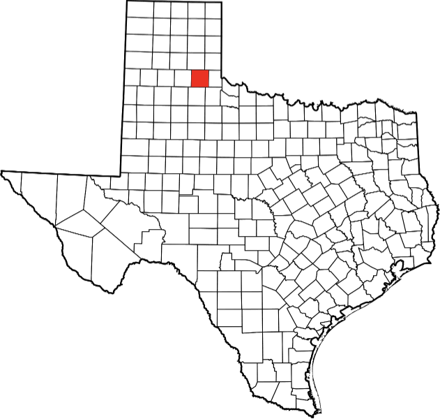 An illustration of Hall County in Texas