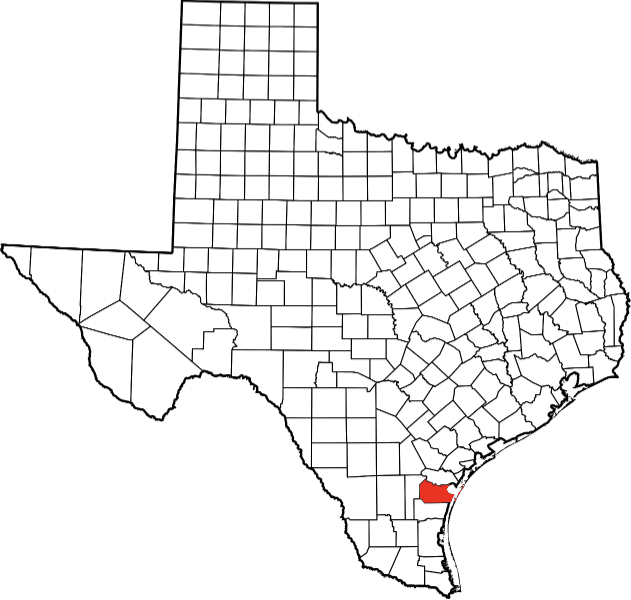 An illustration of Nueces County in Texas