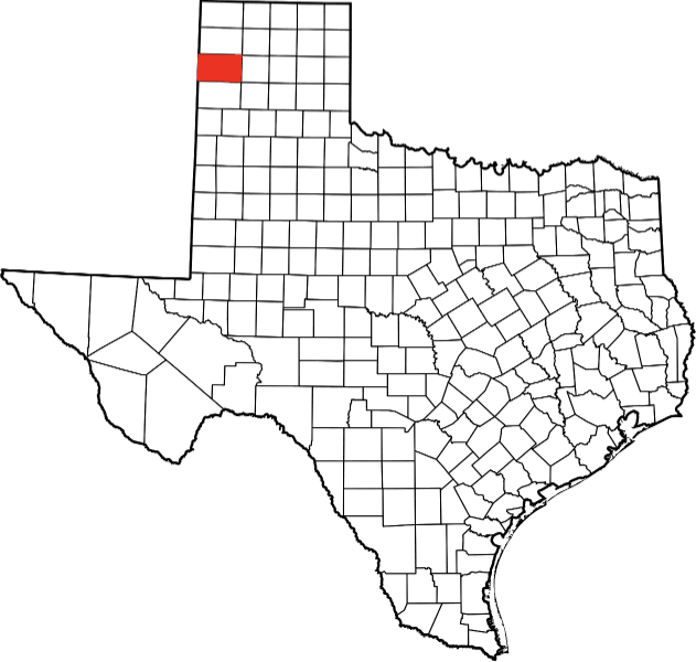 An illustration of Oldham County in Texas