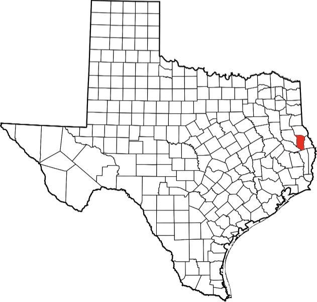 A picture displaying San Augustine County in Texas