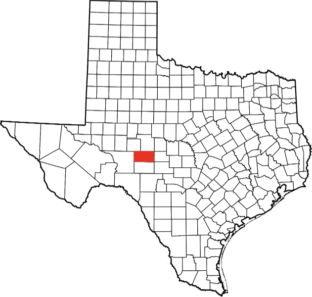 An illustration of Schleicher County in Texas