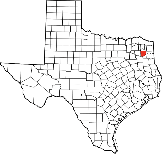 An illustration of Upshur County in Texas