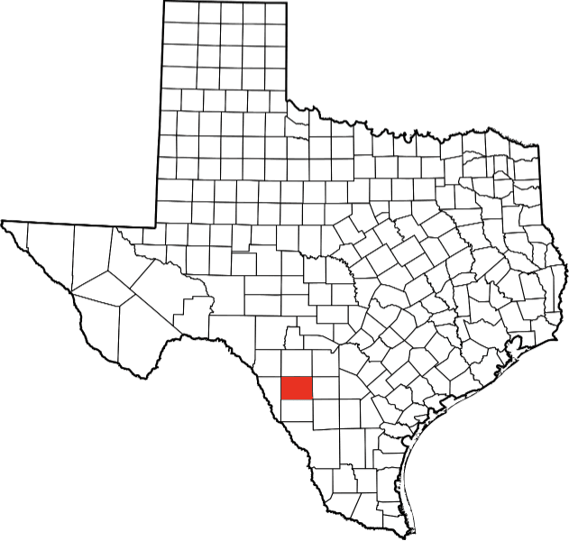 An illustration of Zavala County in Texas