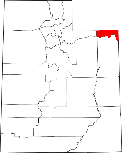 An illustration of Daggett County in Utah