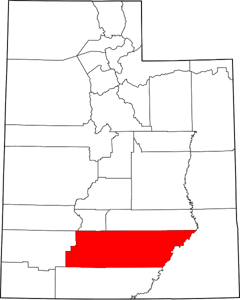 A photo of Garfield County in Utah