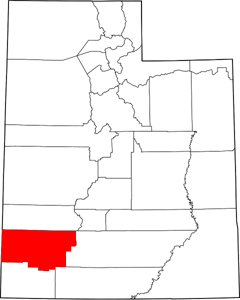 An illustration of Iron County in Utah