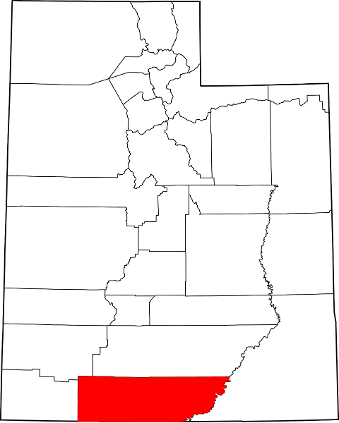 An image highlighting Kane County in Utah