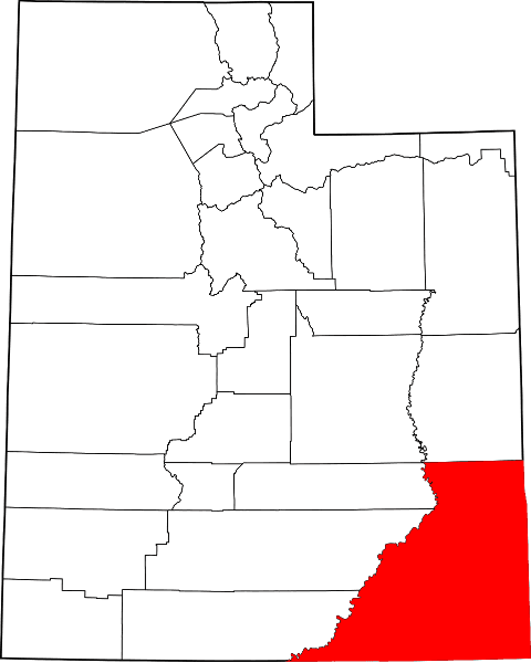 An illustration of San Juan County in Utah