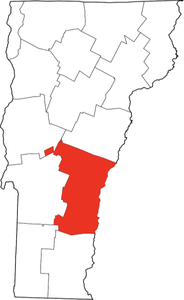 An image showing Windsor County in Vermont