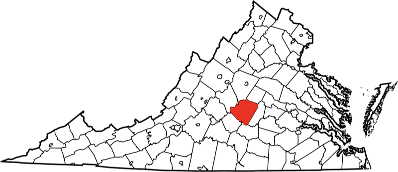 A picture displaying Buckingham County in Virginia