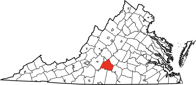 An illustration of Campbell County in Virginia