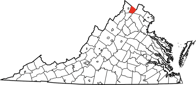 An image highlighting Craig County in Virginia