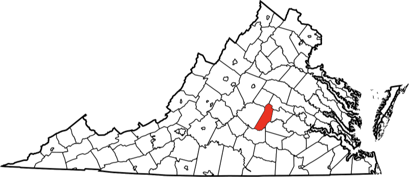 An illustration of Dickenson County in Virginia