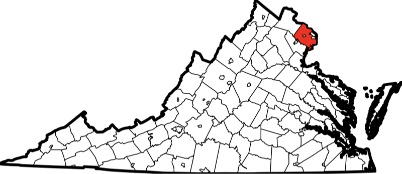 An image showing Fauquier County in Virginia