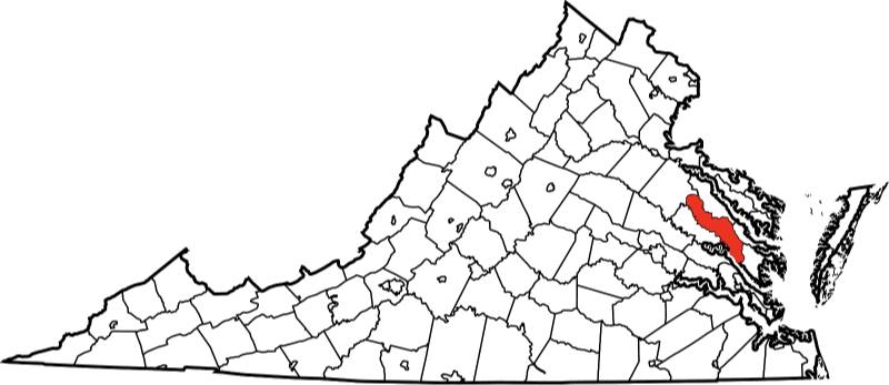 A picture displaying King George County in Virginia