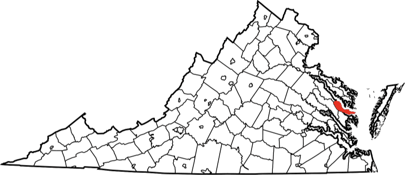An image highlighting Montgomery County in Virginia