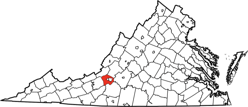 An illustration of Rockbridge County in Virginia