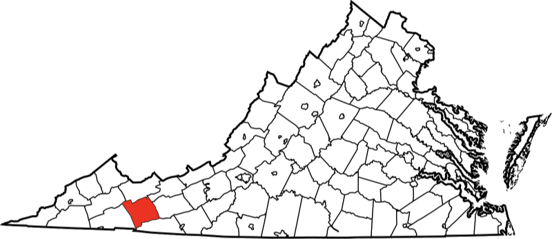 A photo of Southampton County in Virginia