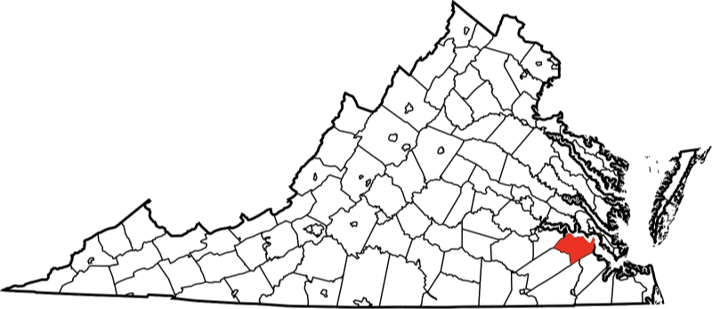 An image showcasing Sussex County in Virginia