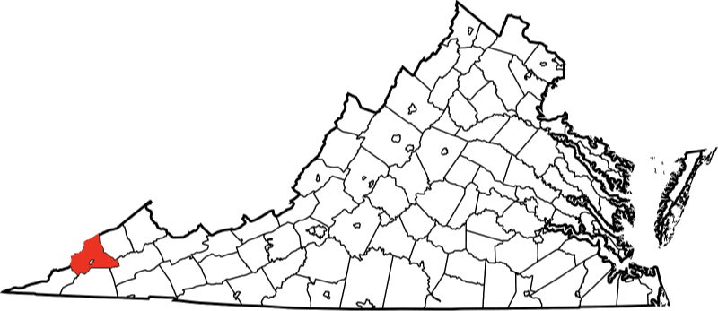 A picture displaying Wythe County in Virginia
