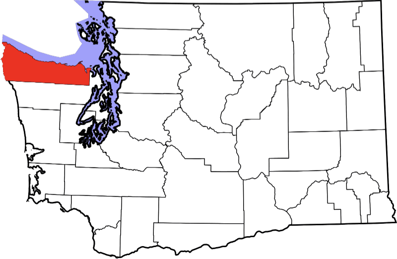An illustration of Clallam County in Washington
