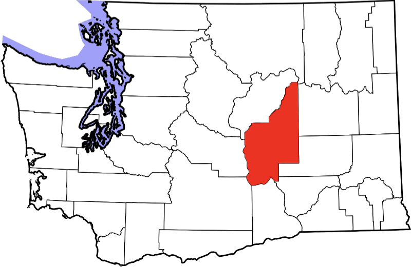 An illustration of Grant County in Washington