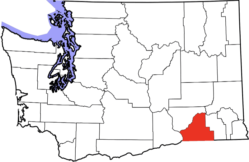 An illustration of Walla Walla County in Washington