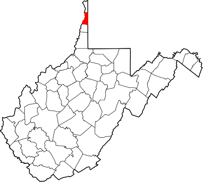 An image showing Brooke County in West Virginia