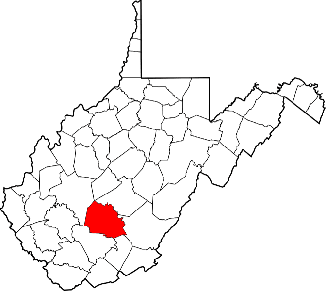 A picture displaying Fayette County in West Virginia