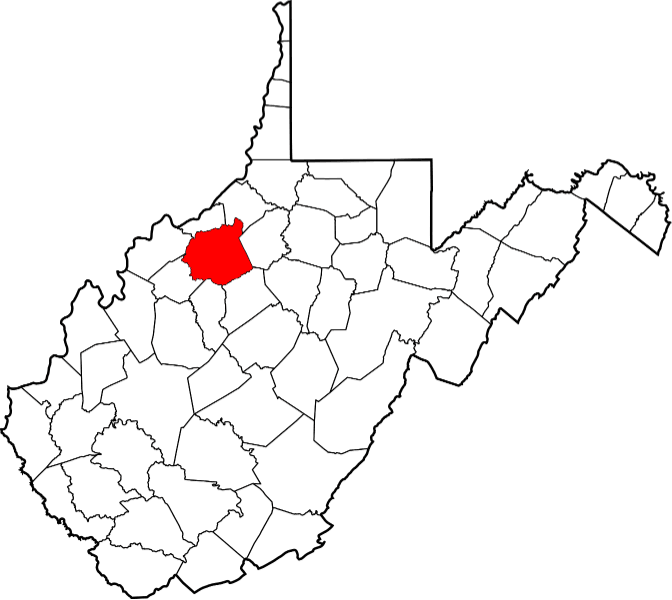 An illustration of Ritchie County in West Virginia