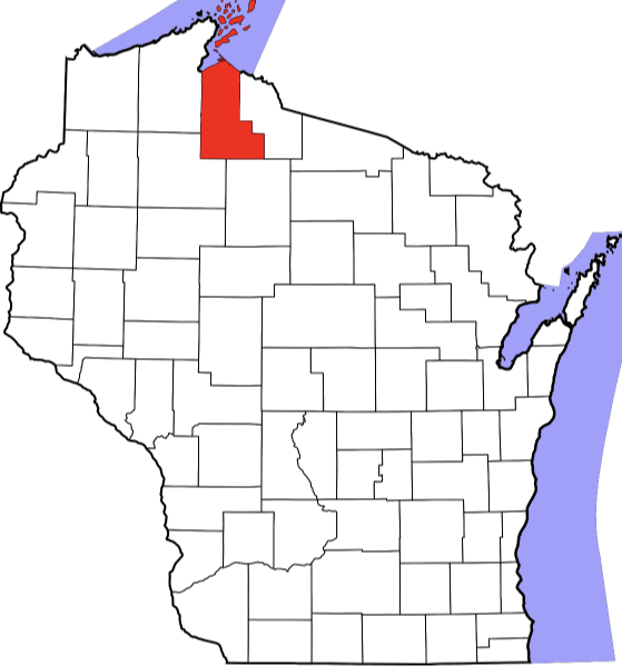 An image showing Ashland County in Wisconsin