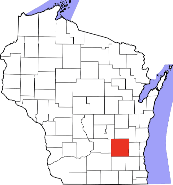 A picture displaying Dodge County in Wisconsin